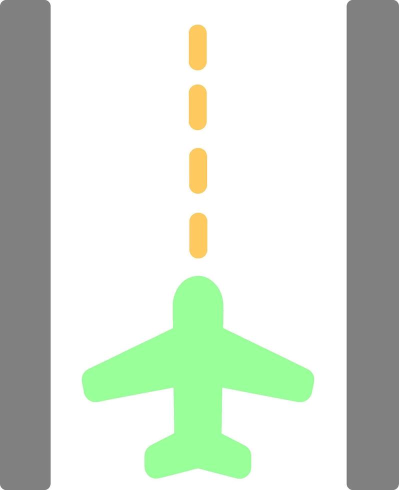 Landebahn-Vektorsymbol vektor
