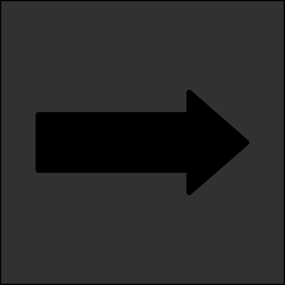 Pfeil nach rechts Vektor-Symbol vektor