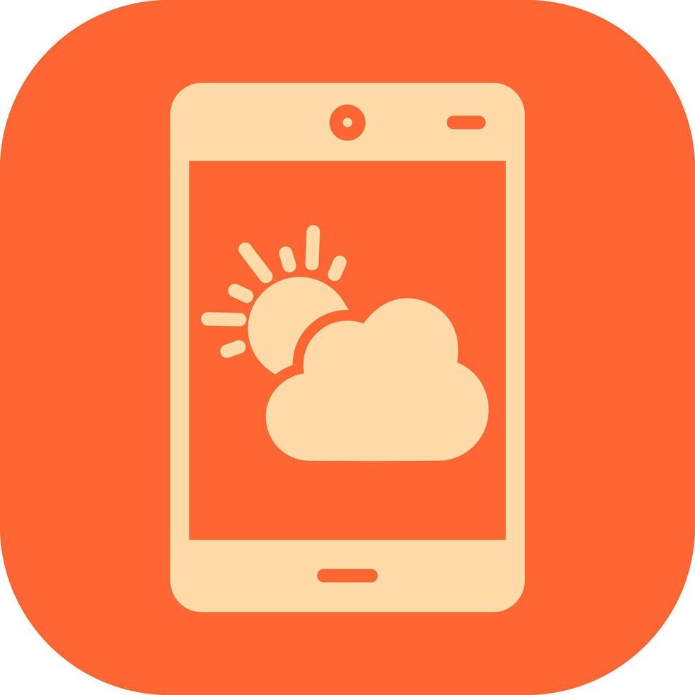 Wetter-App-Vektorsymbol vektor