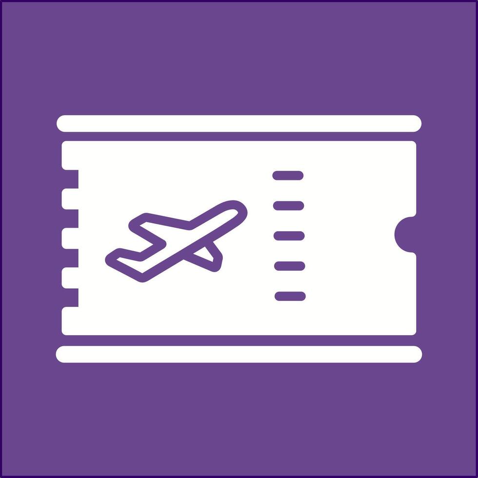 Vektorsymbol für Flugtickets vektor