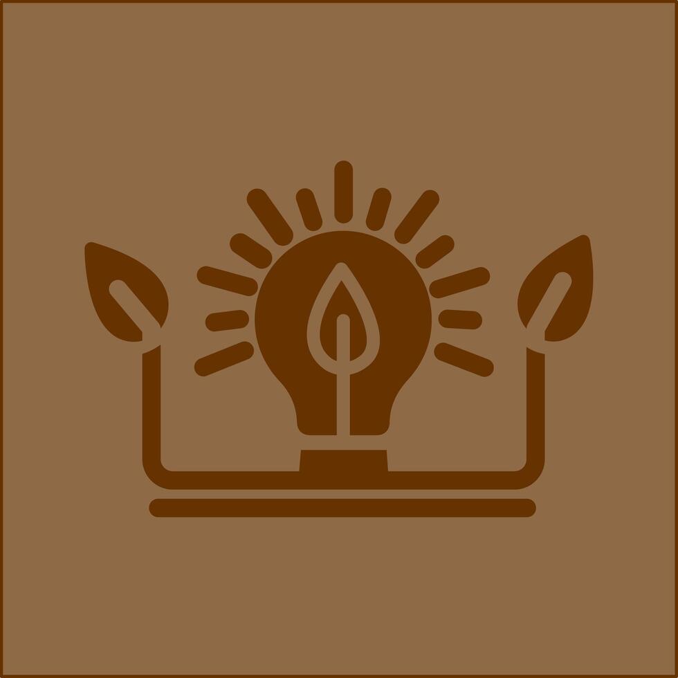 Ökologie Birne Vektor Symbol