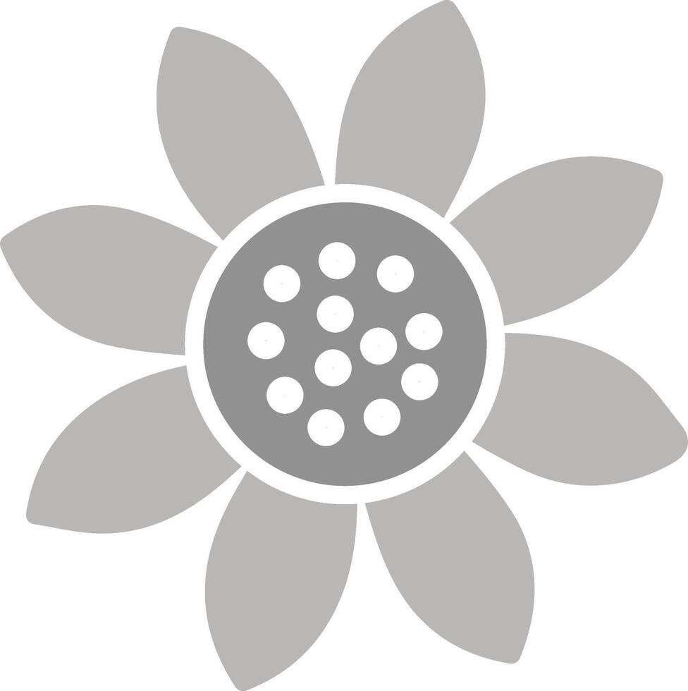 Symbol für Sonnenblumenvektor vektor