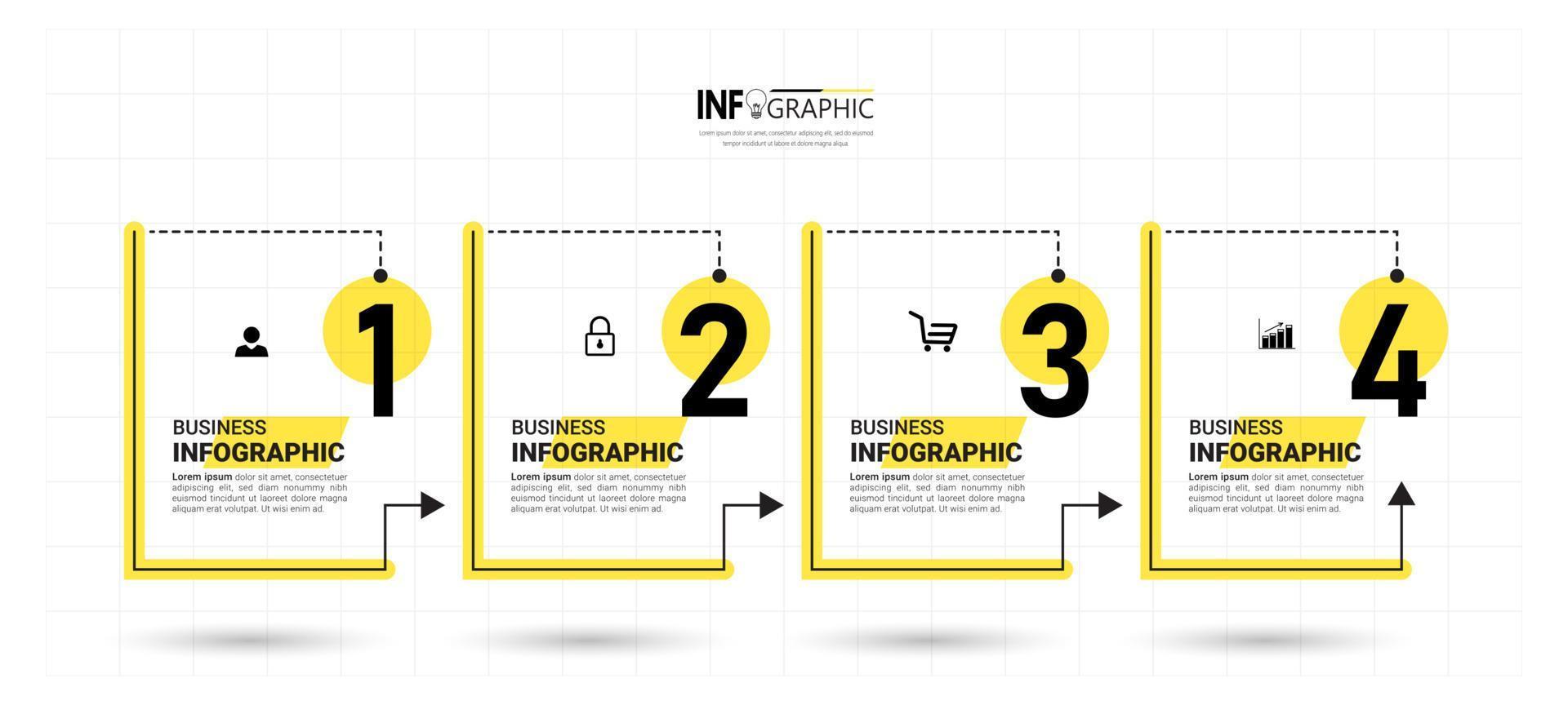 Timeline Infografiken Design-Vorlage vektor