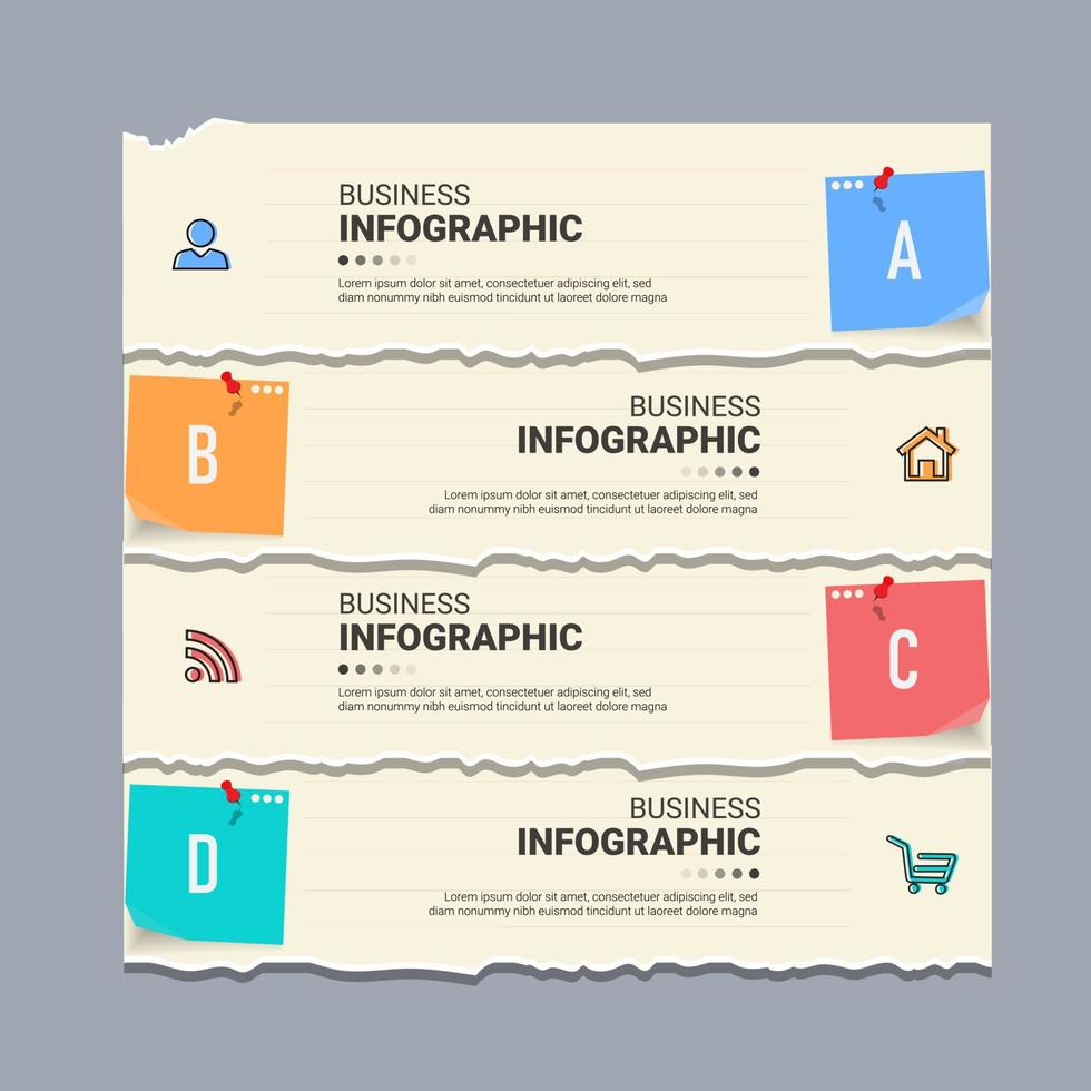 Infografik-Design-Geschäftsvorlage vektor