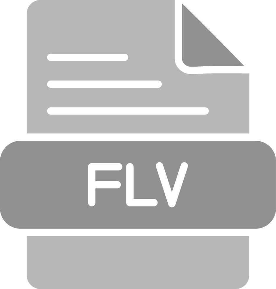 FLV-Vektorsymbol vektor