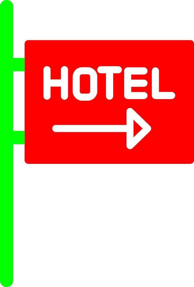 Vektorsymbol für Hotelzeichen vektor