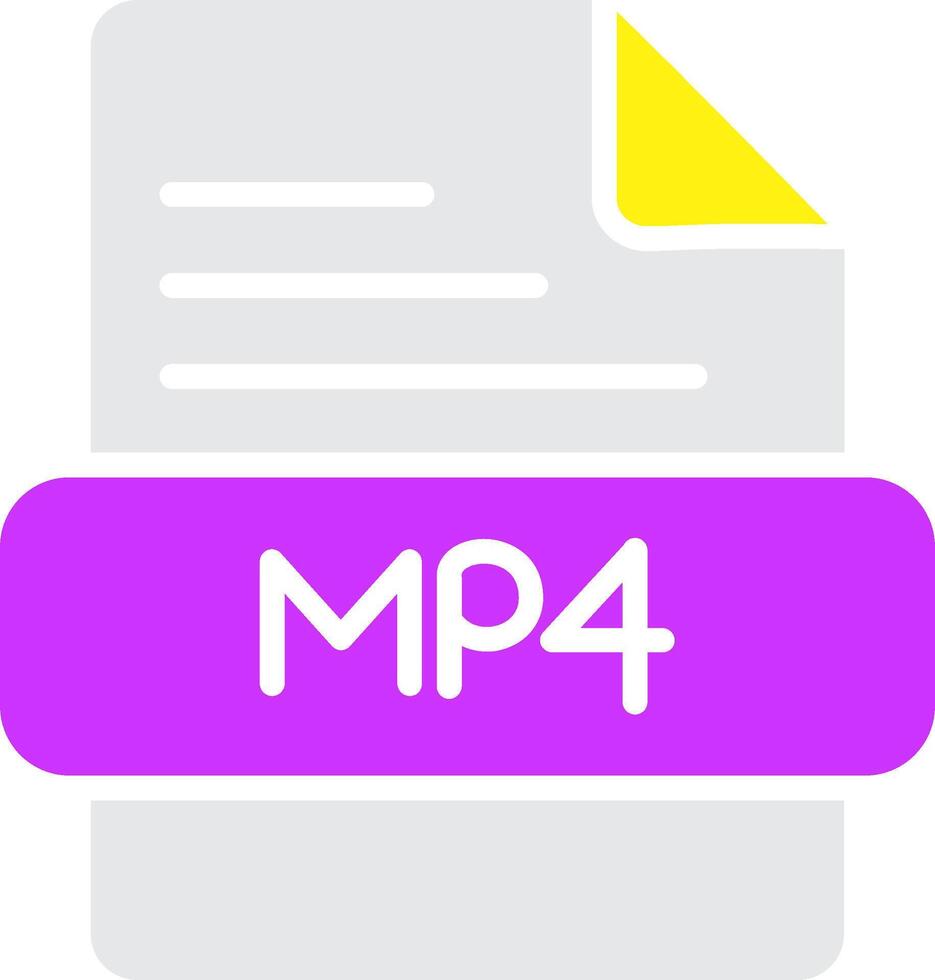 mp4-Vektorsymbol vektor