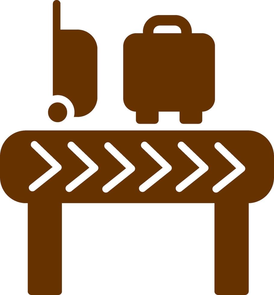 bagage karusell vektor ikon