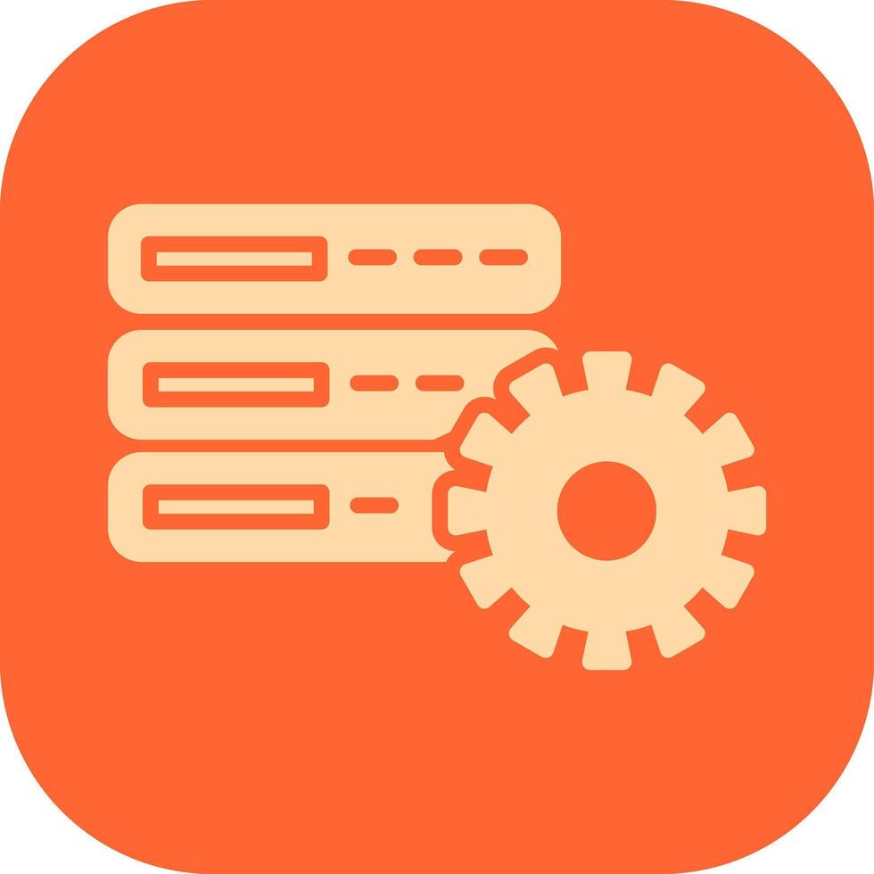 Vektorsymbol für die Datenbankeinstellung vektor