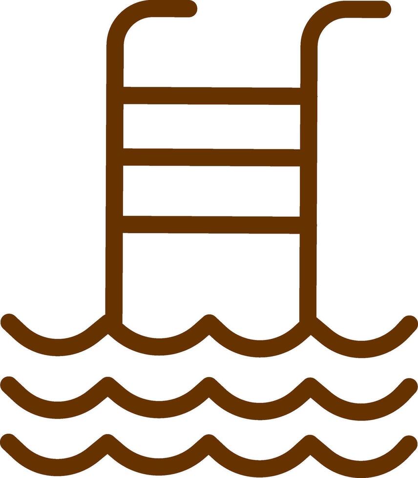 Schwimmbad-Vektor-Symbol vektor