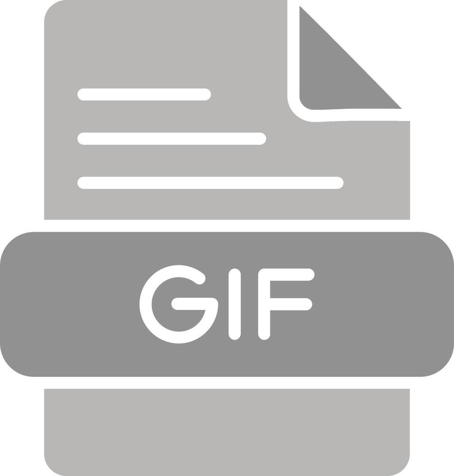 GIF-Vektorsymbol vektor