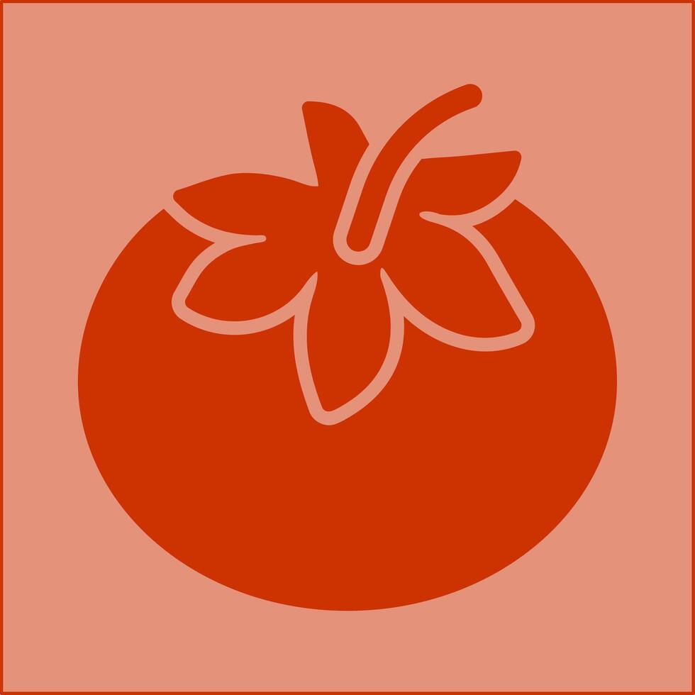 Symbol für Tomatenvektor vektor