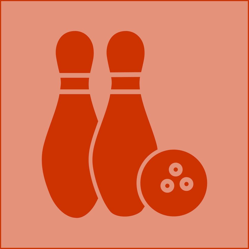 Bowling-Vektor-Symbol vektor