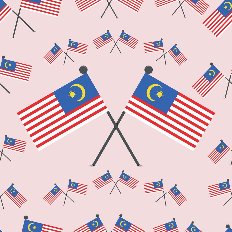 Vektor-Illustration von Muster malaysischen Flaggen vektor