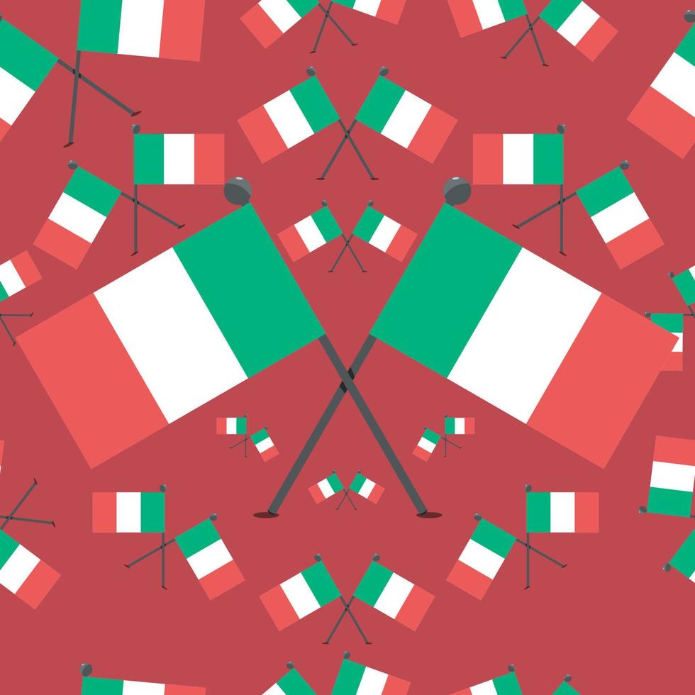 Vektor-Illustration von Muster-Italien-Flaggen vektor