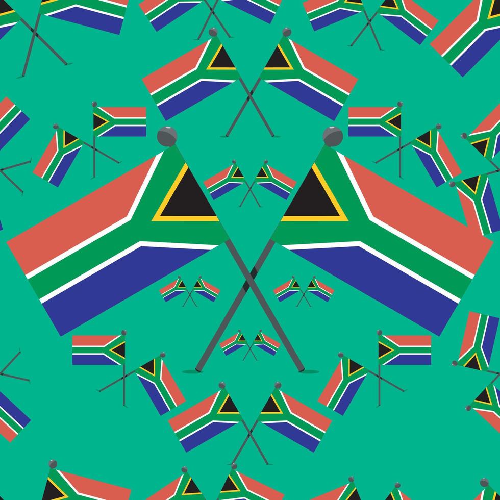 vektor illustration av mönster Sydafrika flaggor