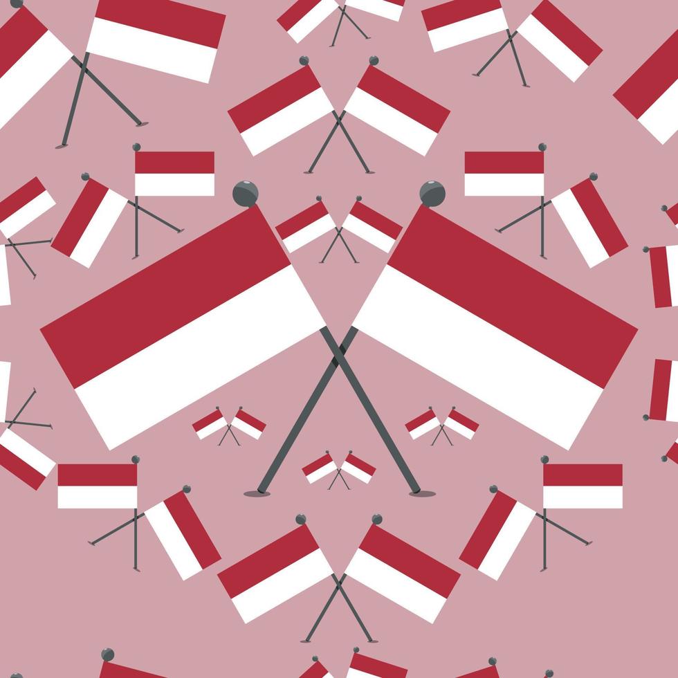 Vektor-Illustration von Muster-Monaco-Flaggen vektor