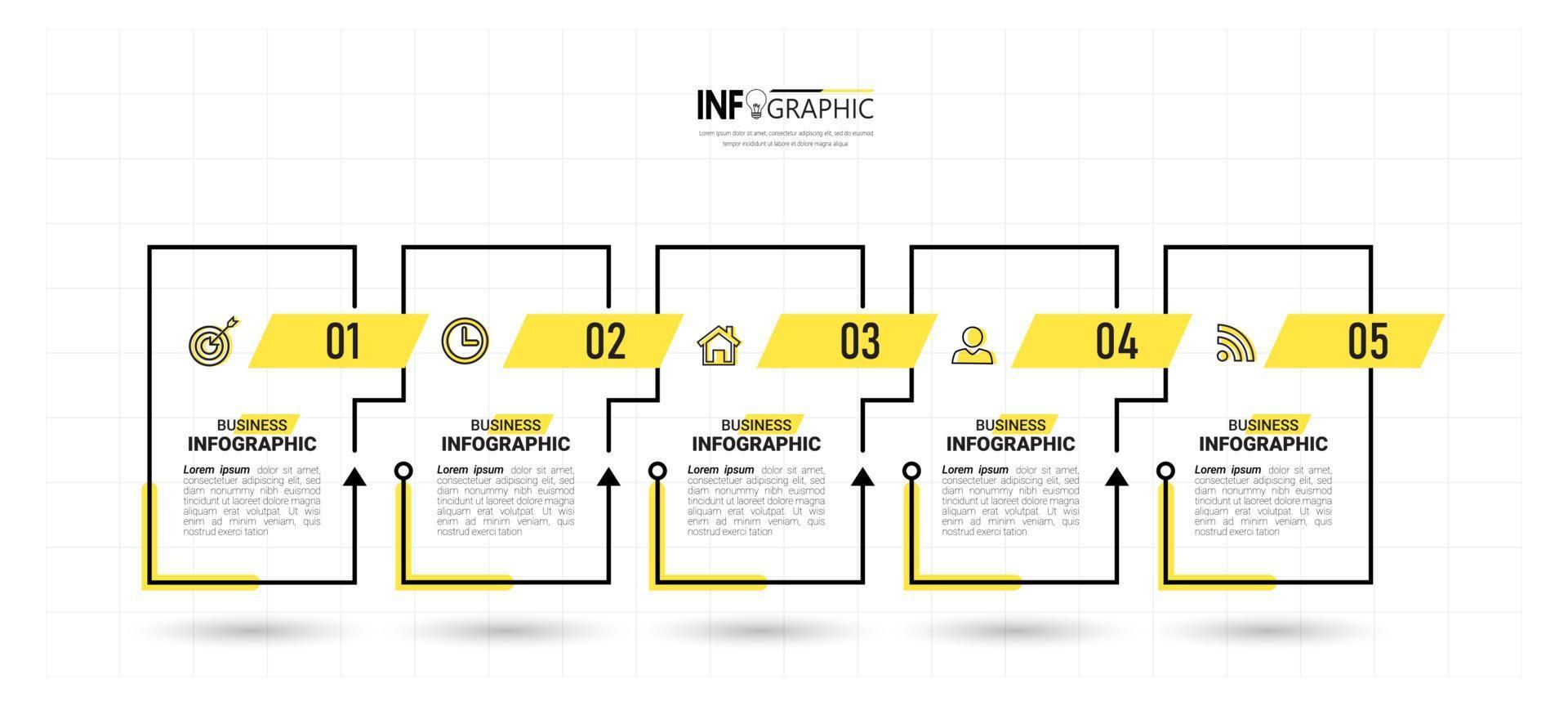 business infographic formgivningsmall vektor