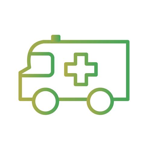 Vektor-Krankenwagen-Symbol vektor