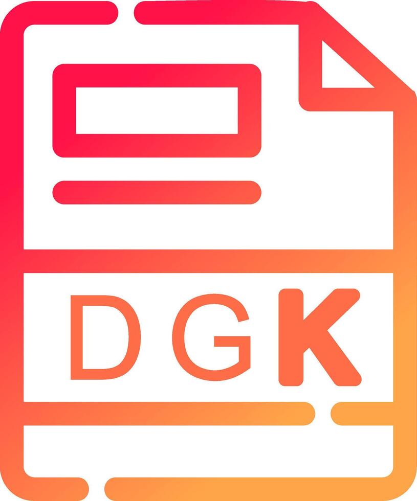 dgk kreativ ikon design vektor