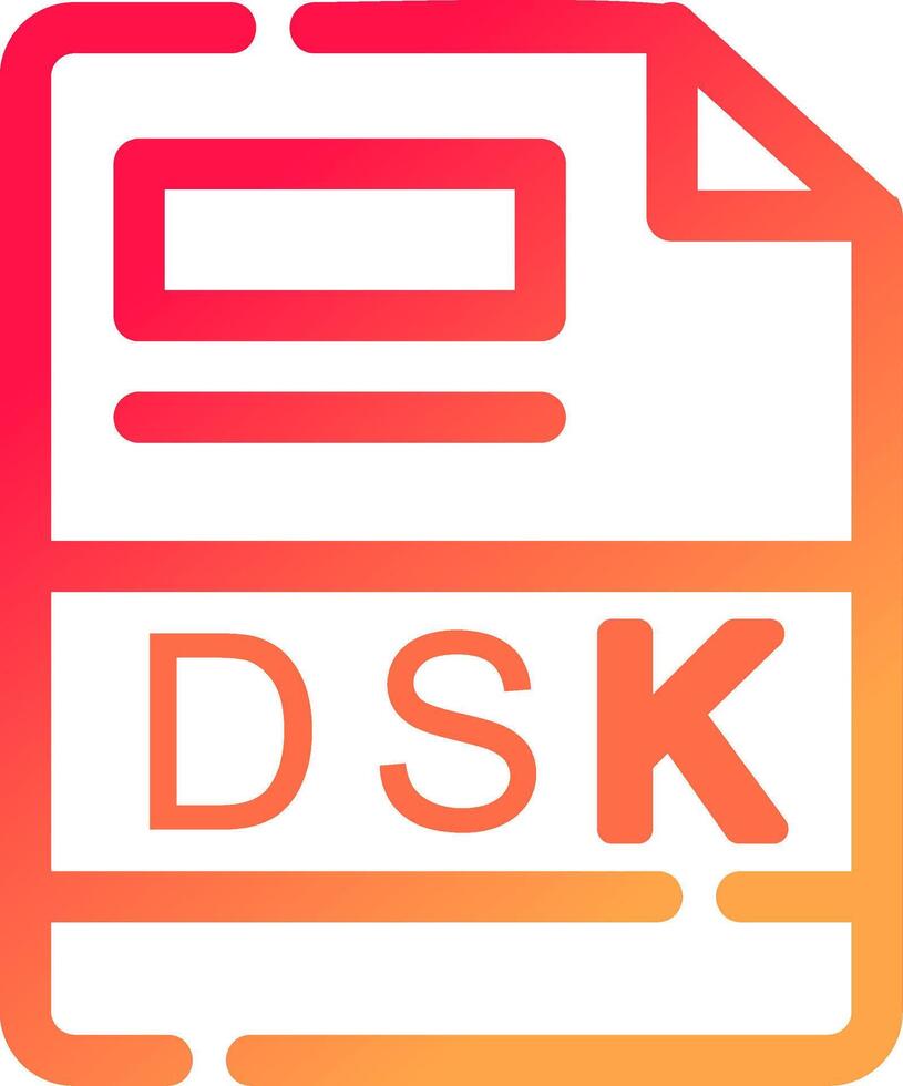 dsk kreativ ikon design vektor