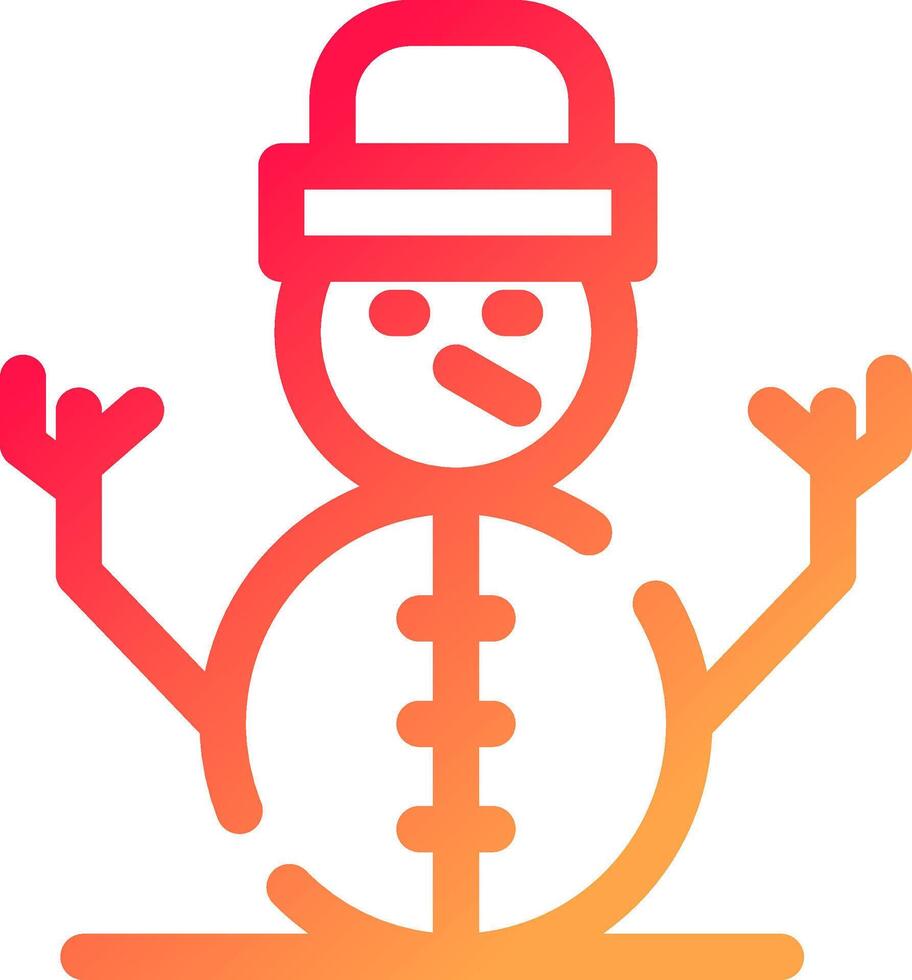 Schneemann kreatives Icon-Design vektor