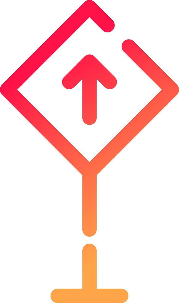 Straßenschild kreatives Icon-Design vektor