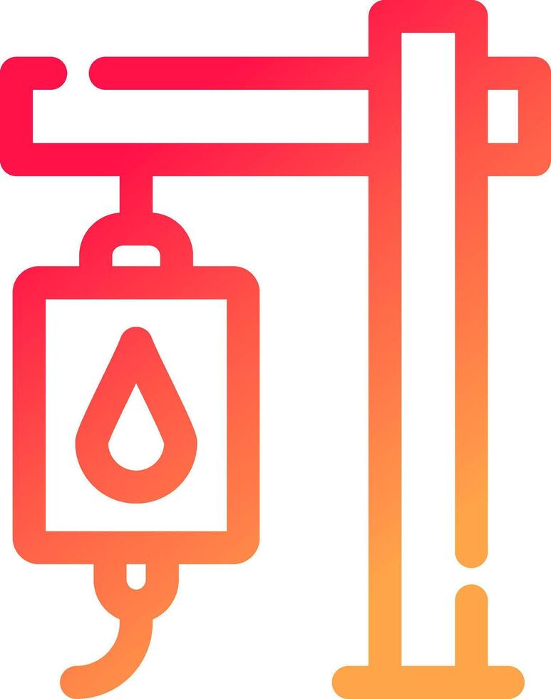 Bluttransfusion kreatives Icon-Design vektor