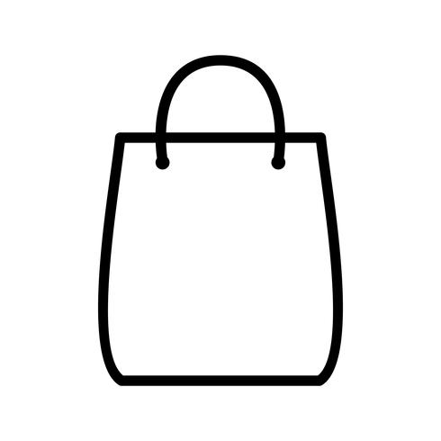 shoppingväska ikon vektor illustration