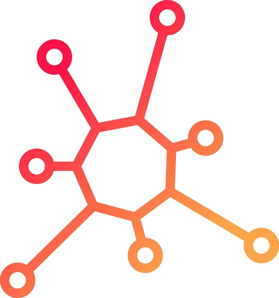 Glyphe Farbe Gradient Kreis vektor