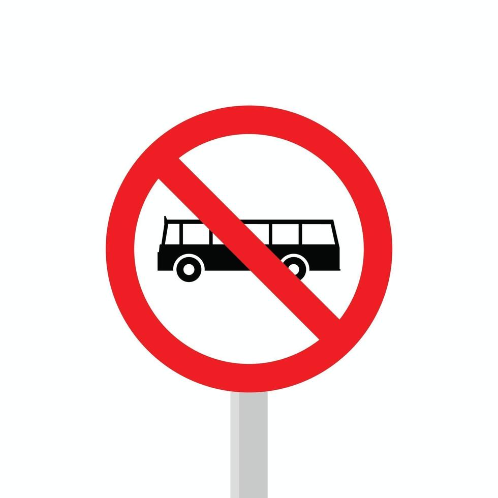 kollektivtrafik är förbjuden vektor