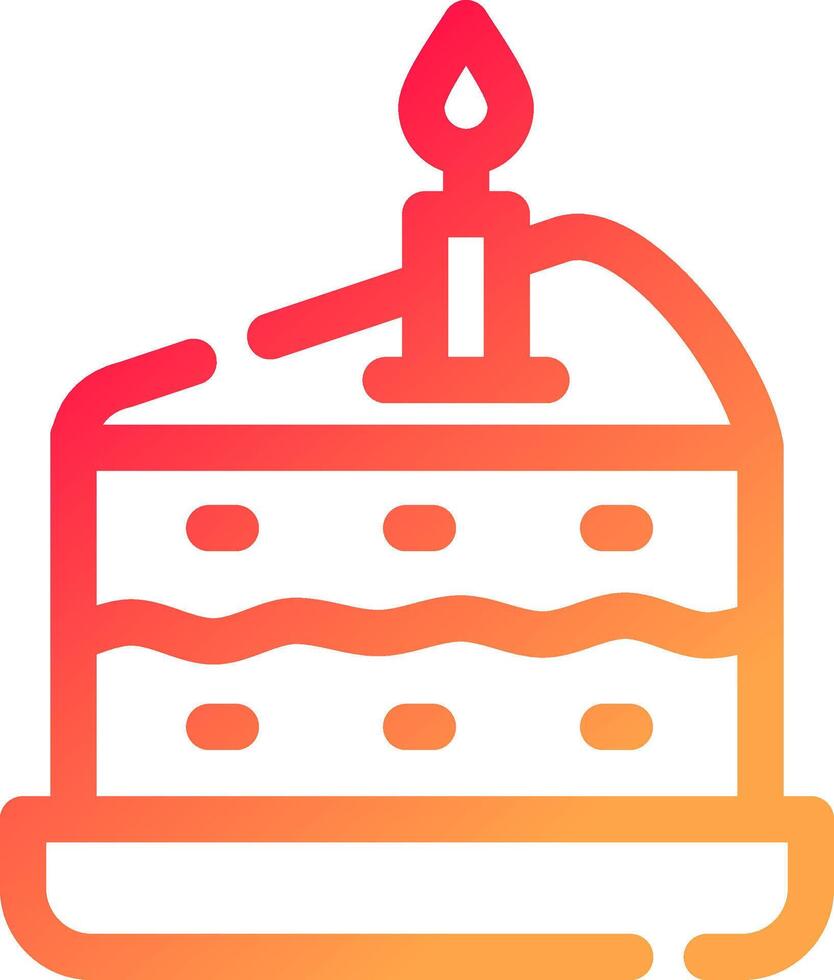 Kuchen kreatives Icon-Design vektor