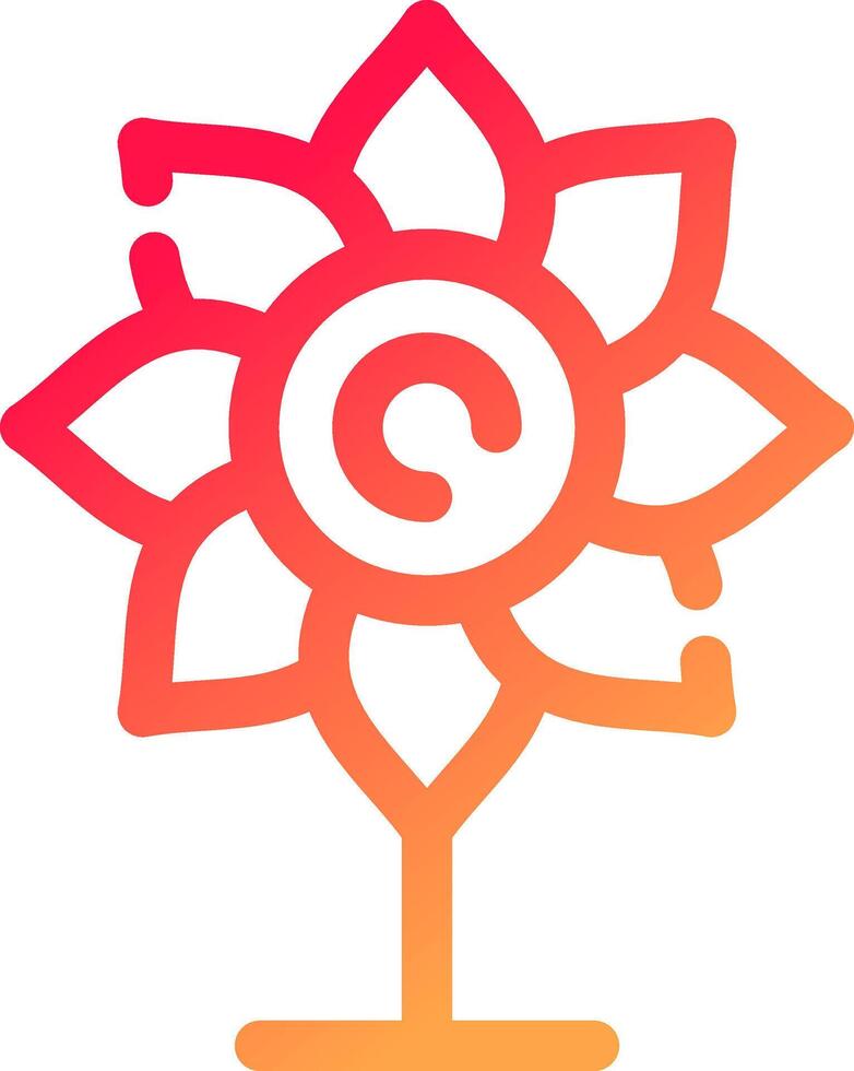 kreatives Icon-Design mit Blumen vektor