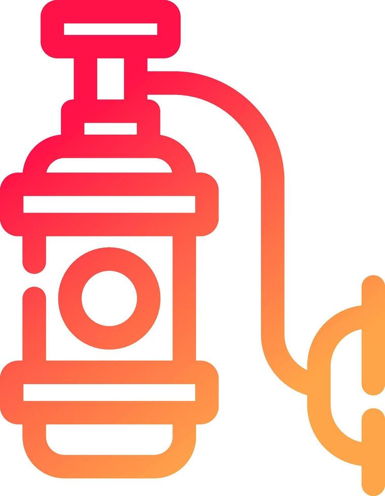 Sauerstofftank kreatives Icon-Design vektor
