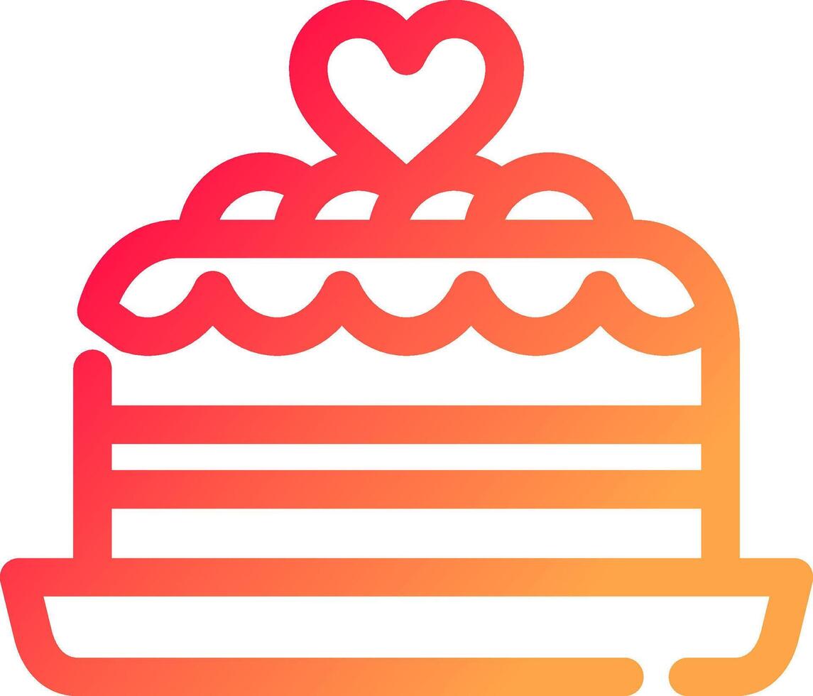 Kuchen kreatives Icon-Design vektor