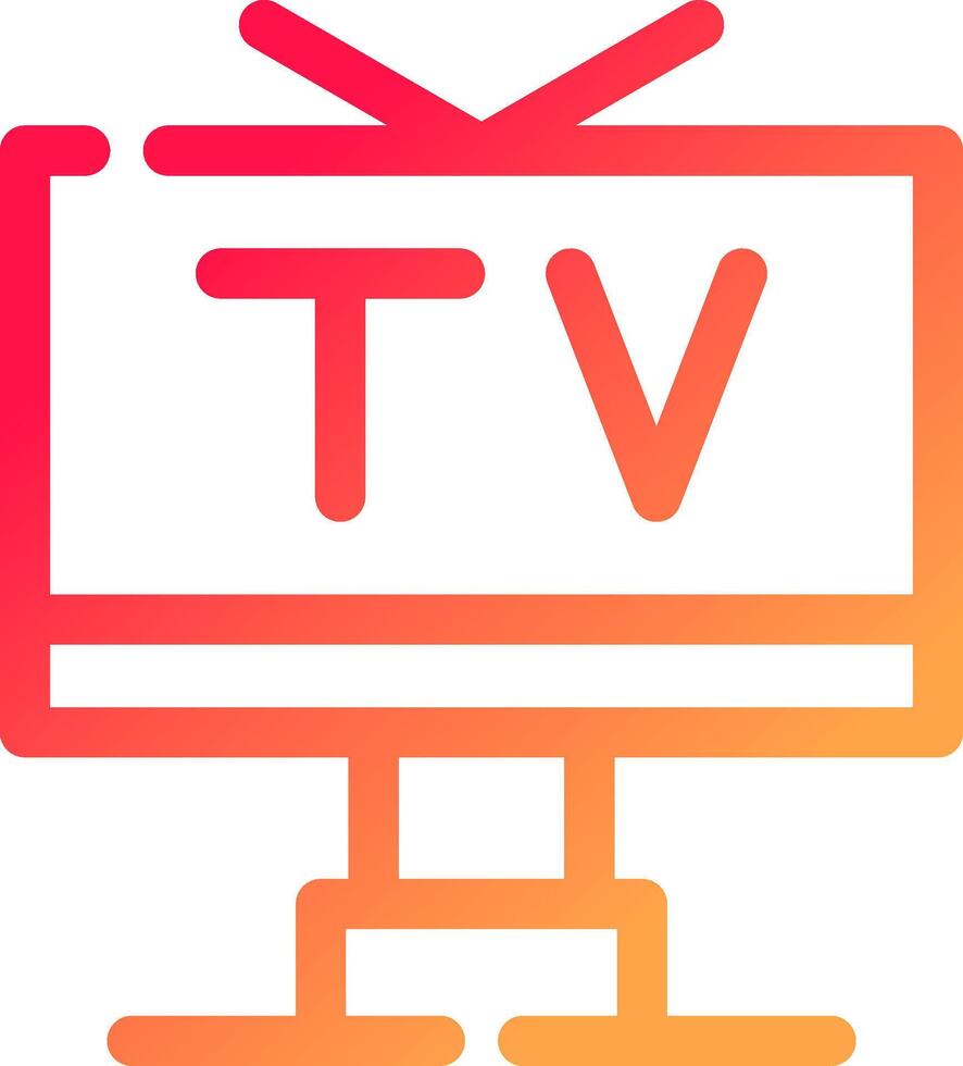 TV-kreatives Icon-Design vektor