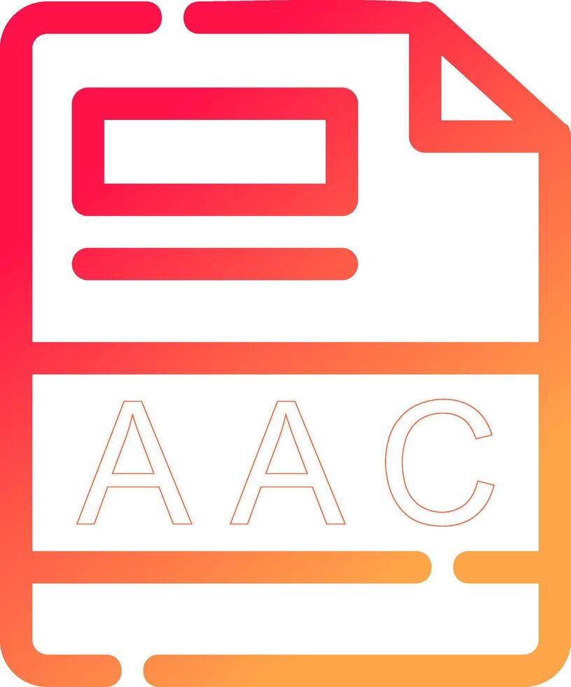 aac kreativ ikon design vektor