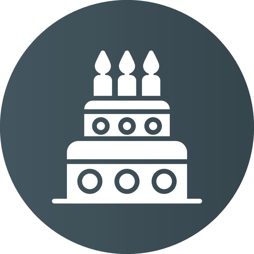 Kuchen kreatives Icon-Design vektor