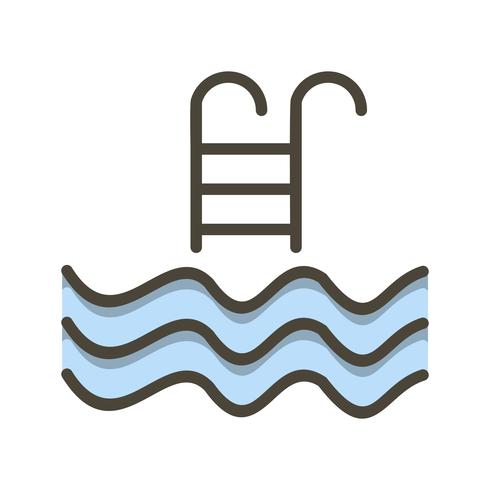 Schwimmbad-Ikonen-Vektor-Illustration vektor