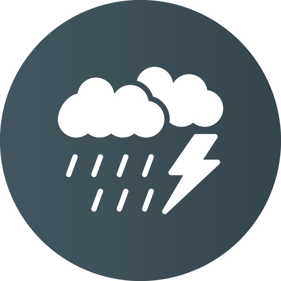 Gewitter kreativ Symbol Design vektor