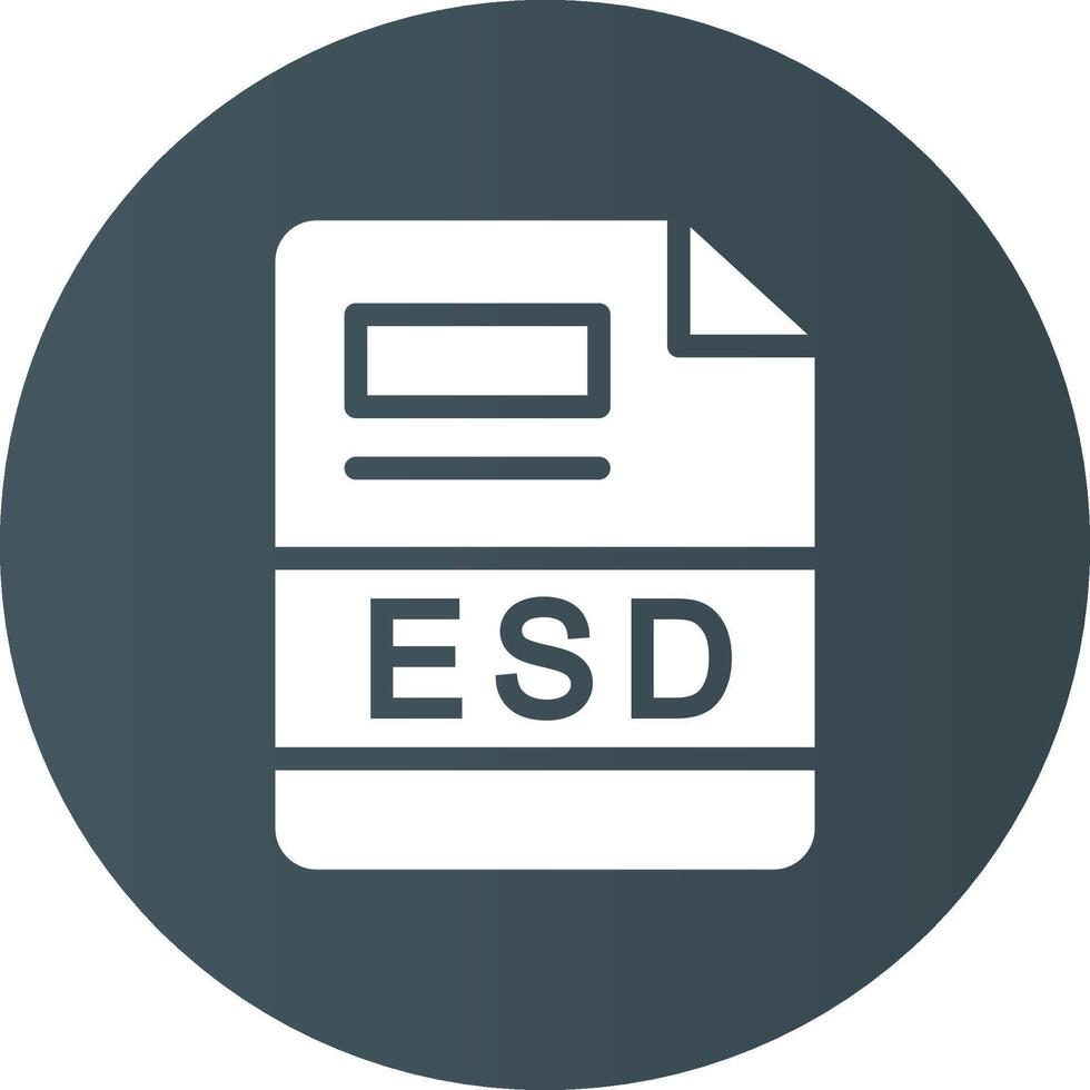 esd kreativ Symbol Design vektor