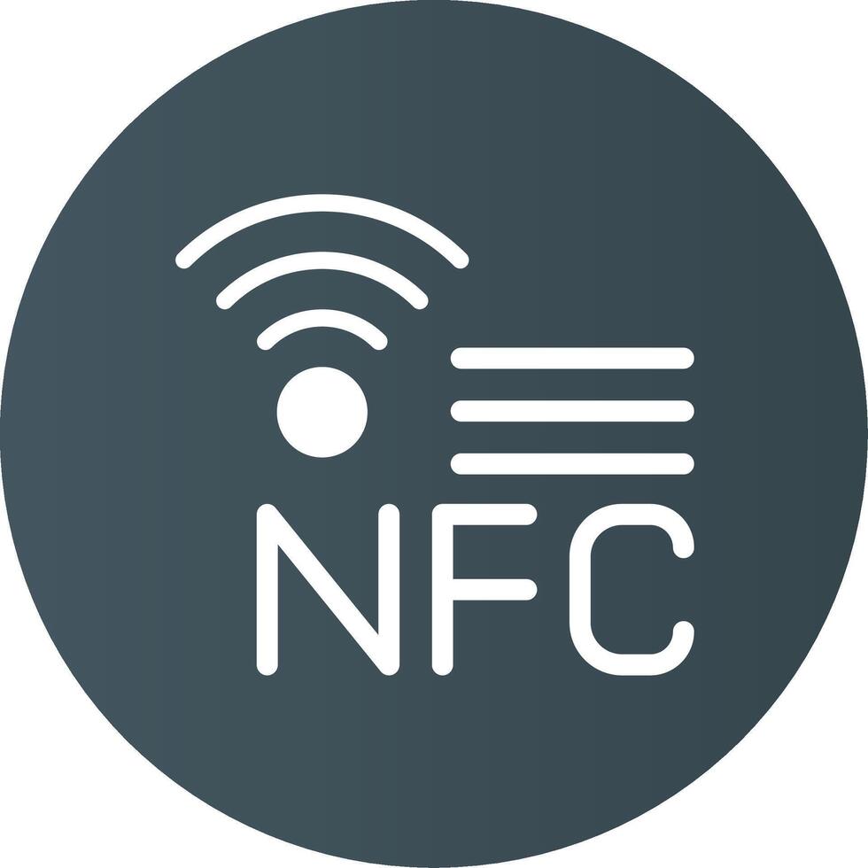 nfc kreativ ikon design vektor