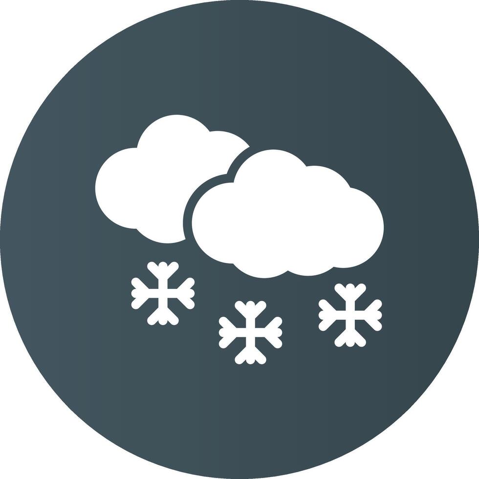 Schnee kreatives Icon-Design vektor