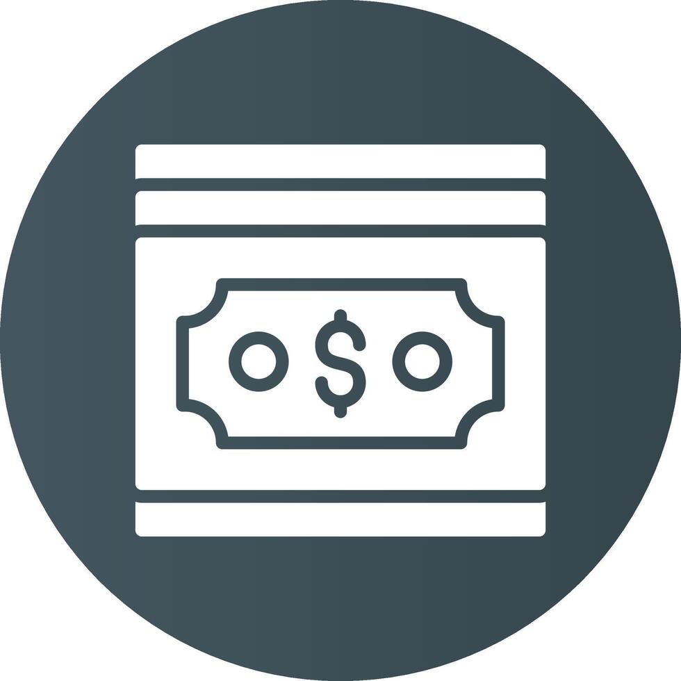 Geld kreatives Icon-Design vektor