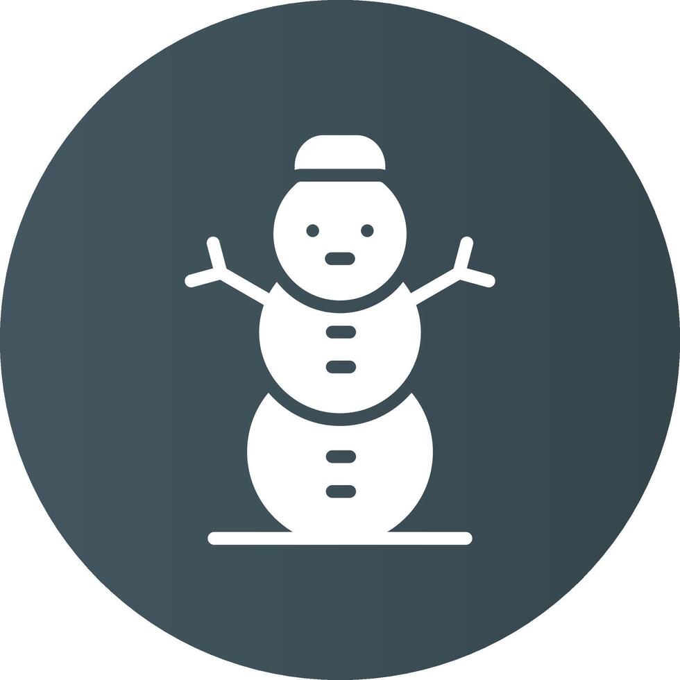 Schneemann kreatives Icon-Design vektor