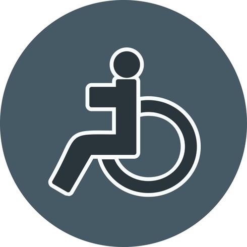 Vektor-Behinderten-Symbol vektor