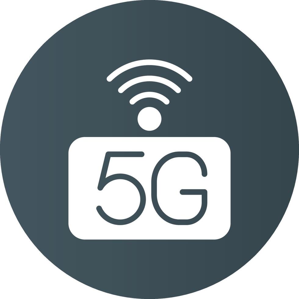 5g nätverk kreativ ikon design vektor