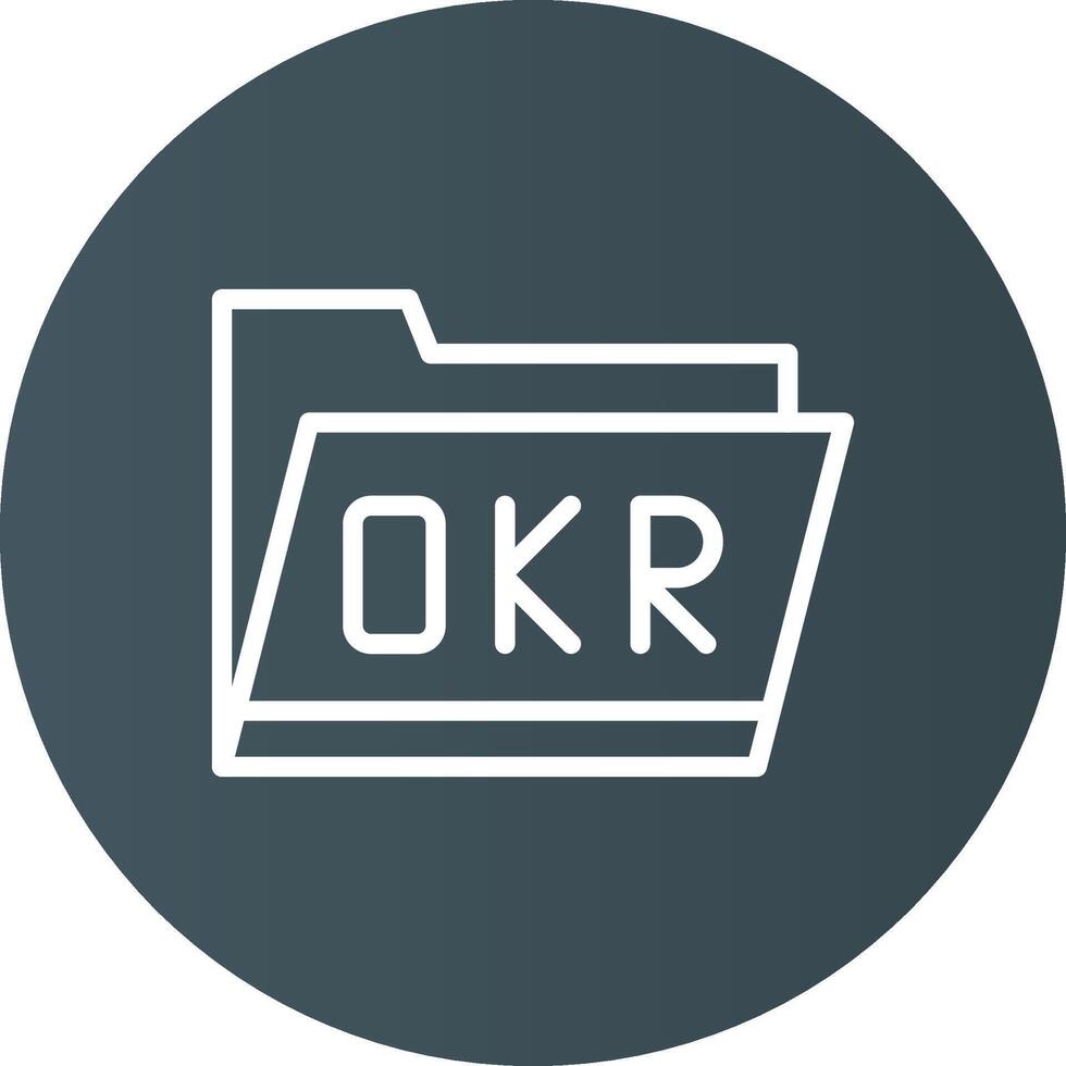 okr Mappe kreativ Symbol Design vektor