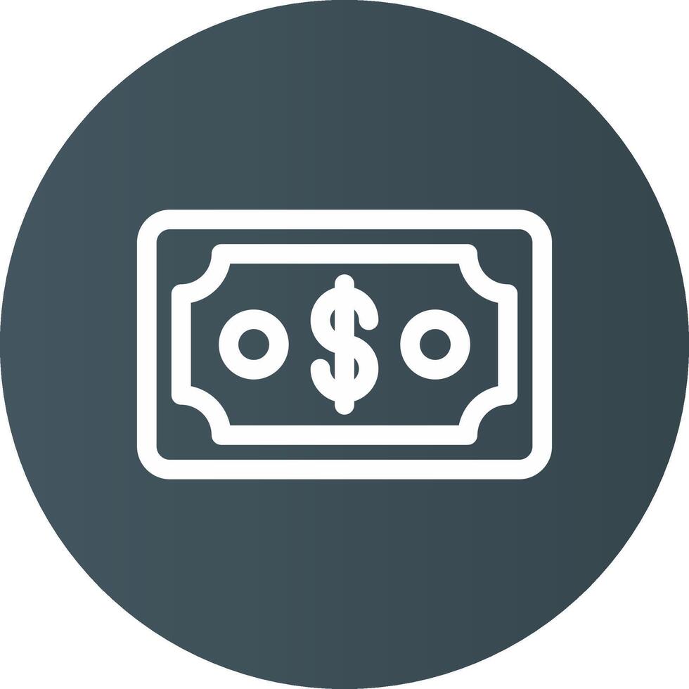 Geld kreatives Icon-Design vektor