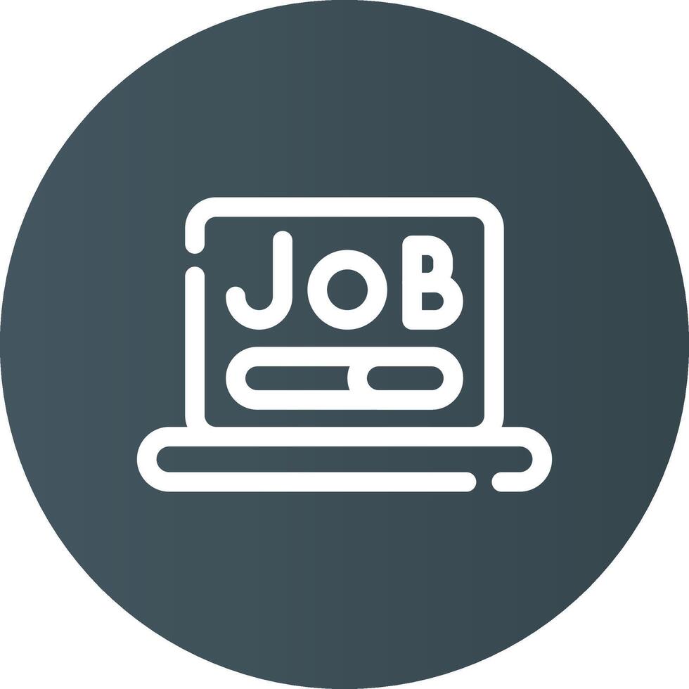 kreatives Icon-Design für die Jobsuche vektor